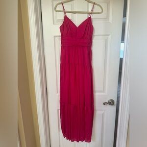 INTERMIX Hot Pink Maxi Dress